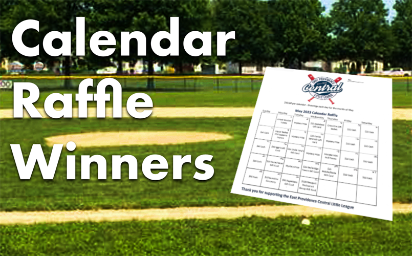 May 2023 Calendar Raffle Winners