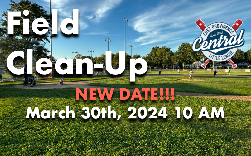 NEW DATE!! Field Clean Up Day -- March 30th